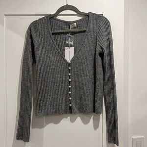 Lovers and Friends Baxter Cardigan Grey Small NWT